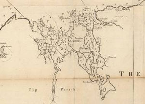 Fig. H1.2. Mackenzie's 1776 chart of Loch Roag (Map.Rol.a.3, courtesy of The Trustees of the National Library of Scotland)