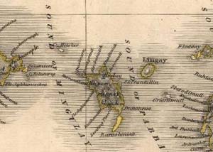 Fig. H4.5. Thomson's map of Pabaigh, dated 1820 (EMS.s.712(24c), courtesy of The Trustees of the National Library of Scotland) - click to enlarge