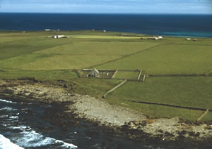 O2.2 Aerial view of St. Boniface Kirk and associated sites (JR) - click for a larger image