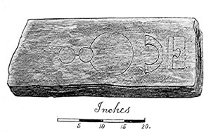 S1.8 Drawing of Pictish stone from Sandness - click for a larger image
