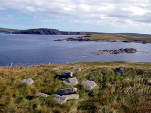 S6.1 View of Papil Ness headland (BBS) - click for a larger image